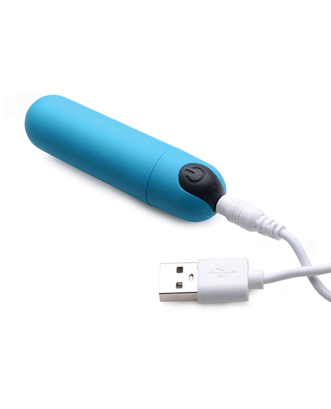Bang! Vibrating Bullet W- Remote Control - Blue