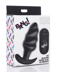 Bang! Vibrating Butt Plug W-remote Control - Black