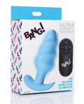 Bang! Vibrating Butt Plug W-remote Control - Blue