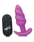Bang! Vibrating Butt Plug W-remote Control - Purple