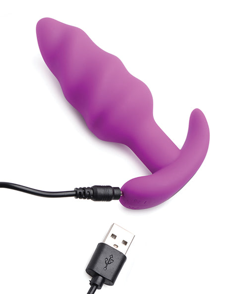 Bang! Vibrating Butt Plug W-remote Control - Purple