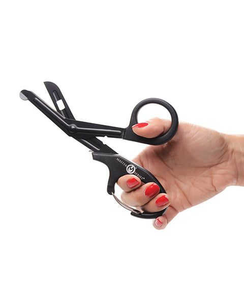 Master Series Snip Heavy Duty Bondage Scissors W-clip - Black